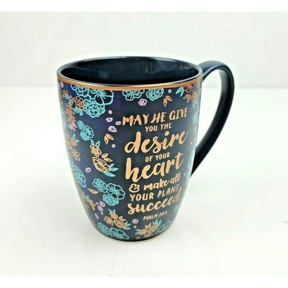 Inspirational Coffee Mug Bible Verse Scripture Desire of Your Heart Psalm 20:4 - Picture 5 of 9